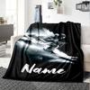 Custom Name ski Theme Printed Blanket - Perfect for Couch, Bed, Travel & Outdoor Use | Machine Washable, Cozy & Durable.