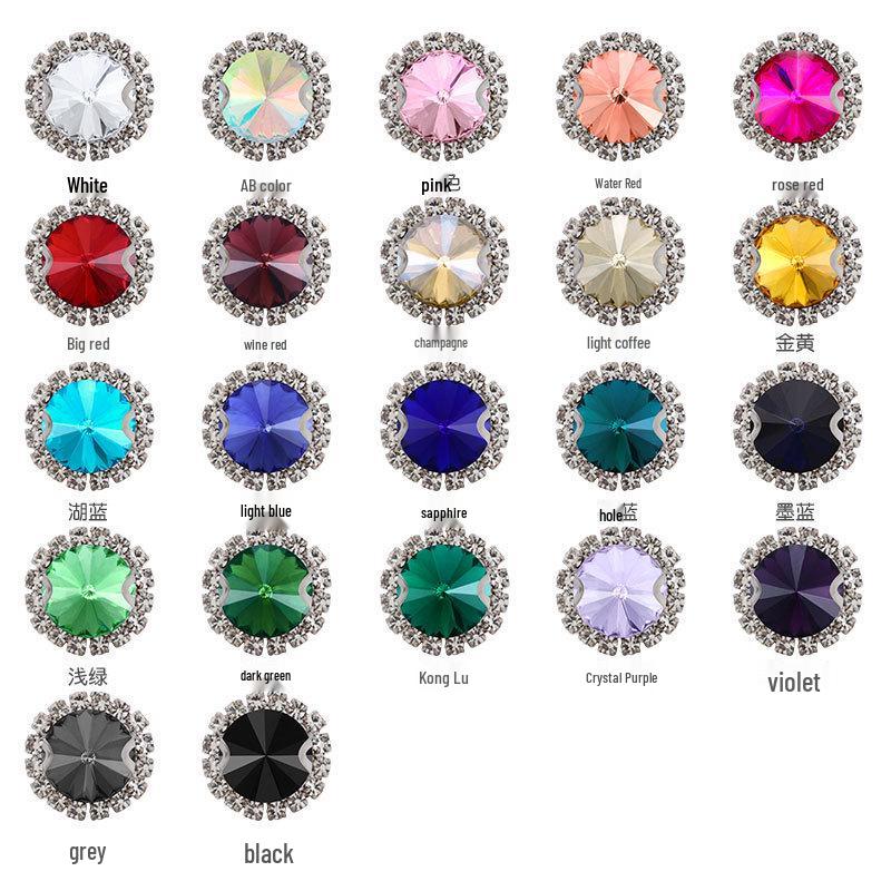 Hand-Sewn Crystal Claw Rhinestones for DIY Jewelry & Clothes Accessories