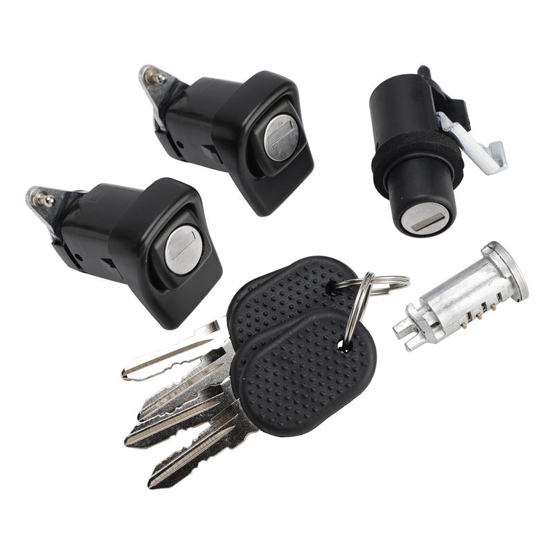 

Areyourshop Right and Left Door Lock Kit+Bonnet+Cylinder+4 Keys for Fiat Panda 85/104