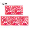 Hanging Partition Panel 5Pcs Room Divider Panel, Hollow Flower Butterfly Bird Wall Screen, Decor Square Decorative for Home Living