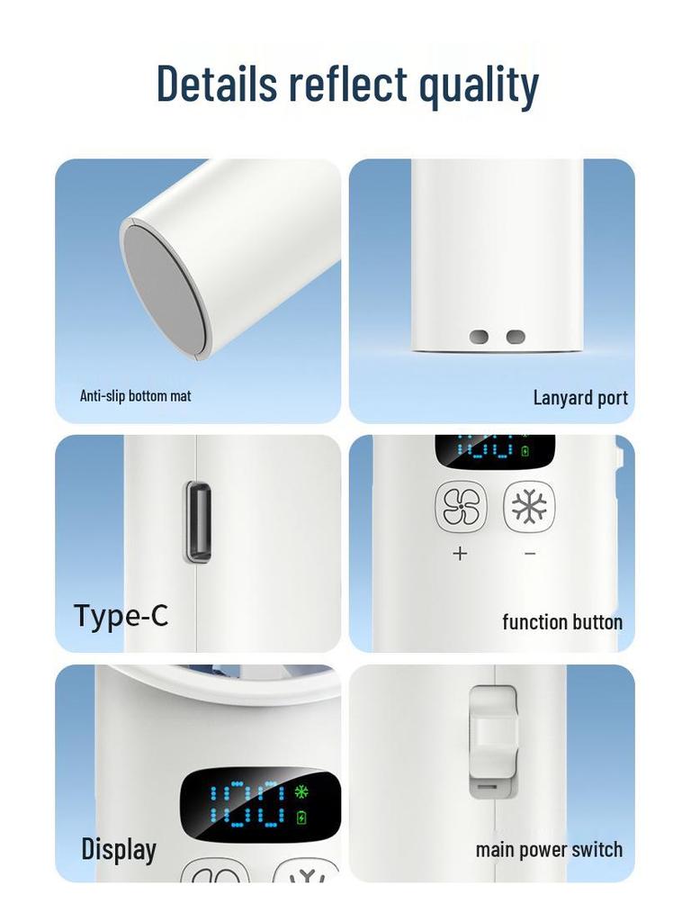USB Handheld Fan: Compact, Long Battery Life, Powerful Wind, Silent Operation, Customizable Cooling