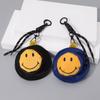 New Personalized Smiley Face Mini Bucket Hat Cute Earphone Bag Change Bag Niche Portable Creative Keychain Pendant