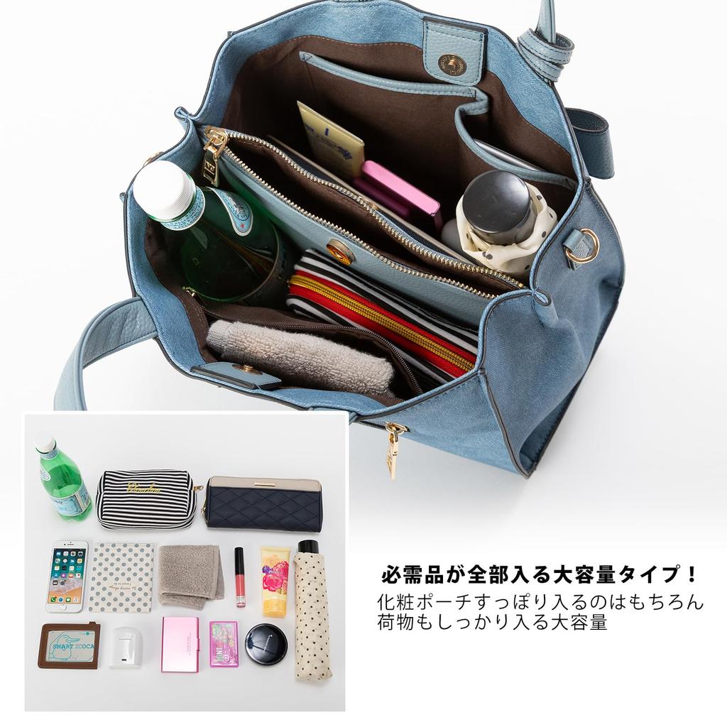 VIVID HORN La Creviar Bellied Handbag with Ribbon, Women's 2-Way Shoulder Bag, Lightweight, Large Capacity, Crossbody, Popular, 70320, Pink