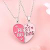 2Pcs Cartoon Charm Love Magnetic Necklace Exquisite Sweet Jewelry Accessories Pendant Birthday Party Daily Decoration Gift 2026