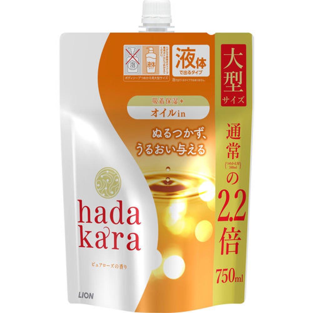 

Hadakara (Hadakara) Body Soap, Oil in Type, Pure Rose Fragrance, Refill, Large Size, 750mL