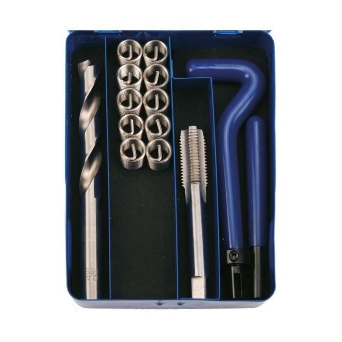Kit De Réparation De Filets - BGS TECHNIC - M14 X 1,25 - Acier HSS-G - 14 Pièces - Cassette Solide