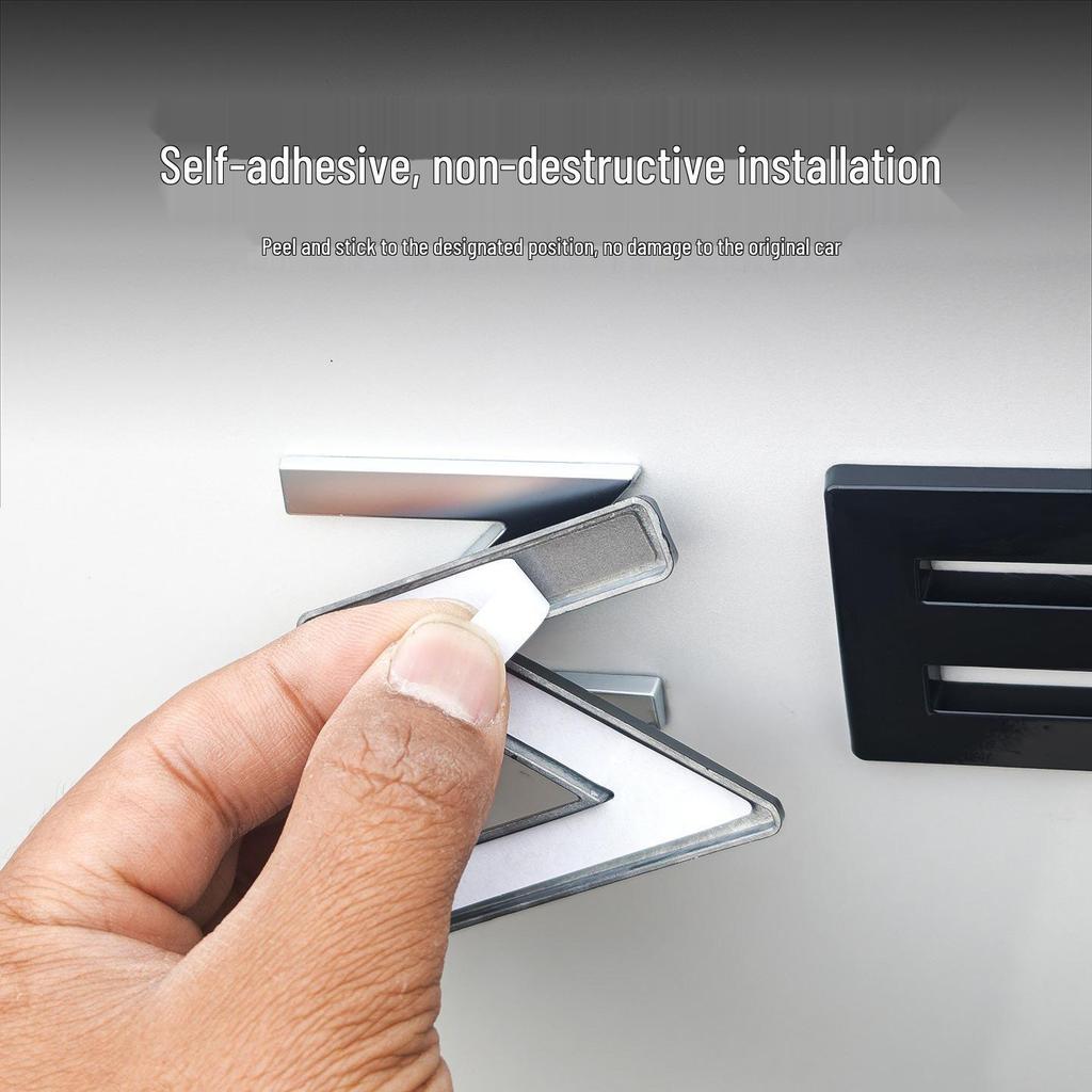8X Front & Rear Car Logo Metal Blackening Decorative Cover & Protection Accessory