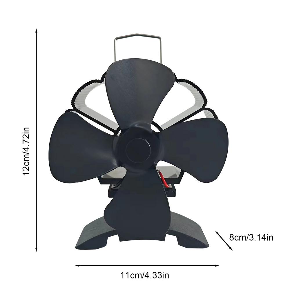 Tepelně poháněný ventilátor sporáku Tepelně poháněný ventilátor Neelektrický tichý krbový ventilátor Příslušenství sporáků na dřevo