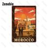 Country Landscape Metal Poster Classic National Landmark Building Metal Sign Vintage Tin Sign Wall Stickers for Home Decoration