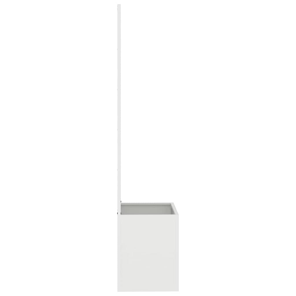 Garden Privacy Screen Canvas White 50 X 32 X 150 Cm