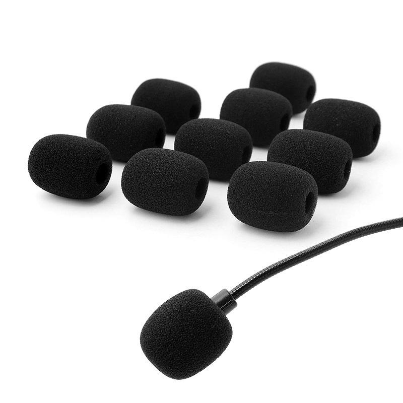 10PCS Headset Mic Foam Protector Cover Replacement Mini Windshield Foam Cover accessories MKFPJ03
