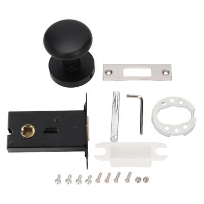 Serrure de porte encastrée en acier inoxydable avec poignée pour chambre à coucher