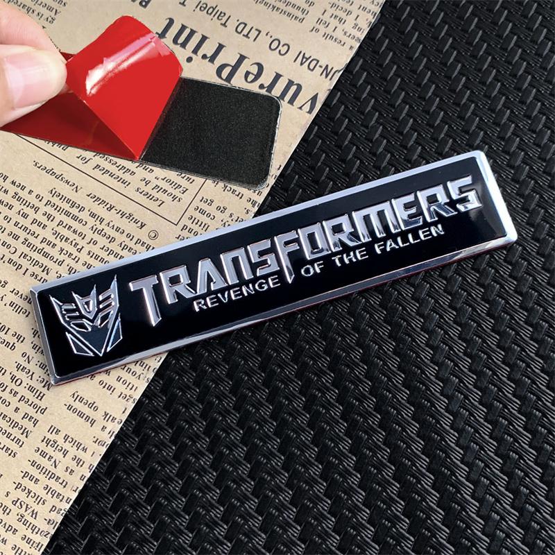 Autobots Badge Decepticons Logo Aluminum Alloy Stickers Transformation Toys Emblem Decal Phone Decoration Mobile Accessories 3D Kid Friendly