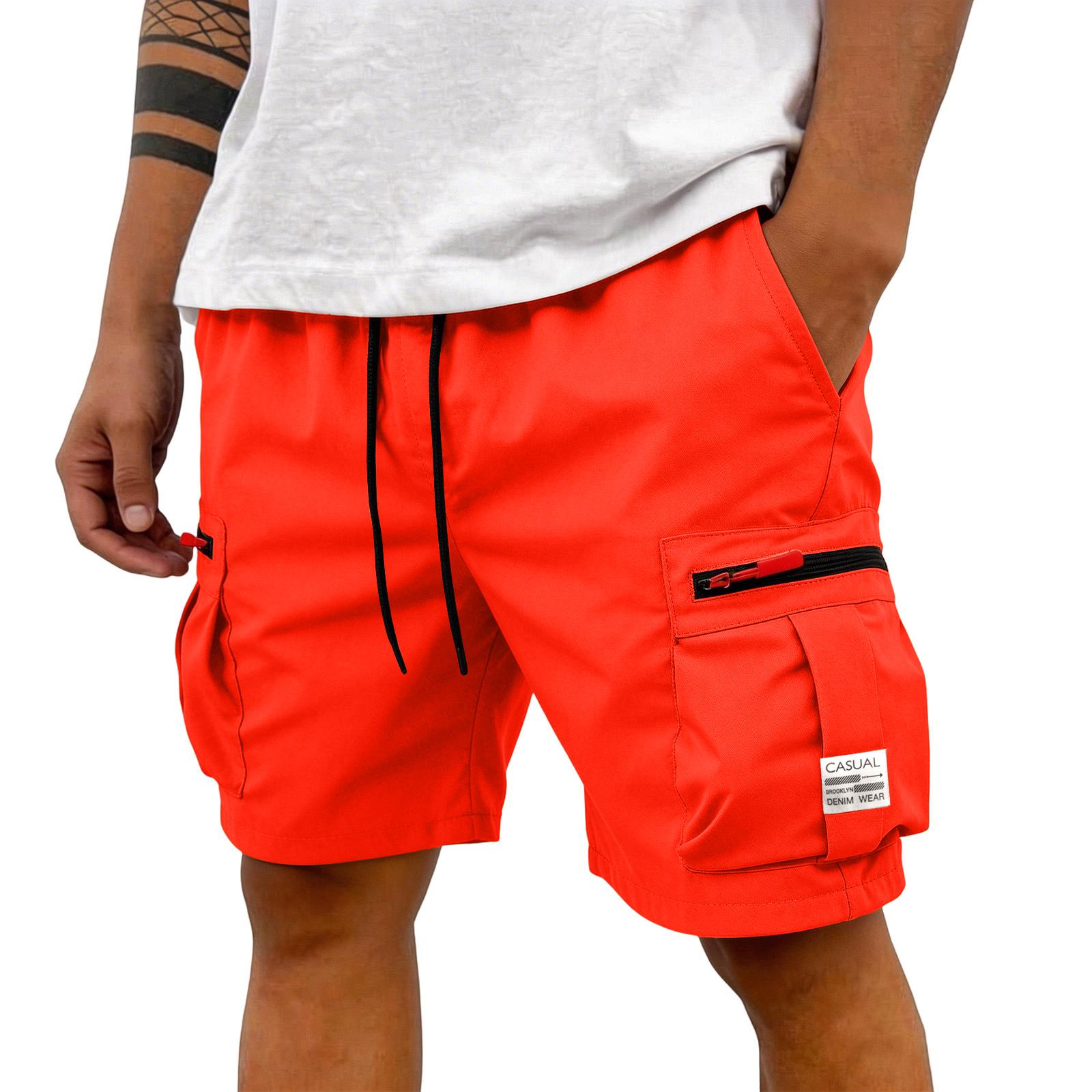Mens Cargo Shorts with Multiple Pockets Mens Shorts Cargo for Outdoor Activities Work Shorts for Men Casual Style Men S Cargo Shorts L шафрановый