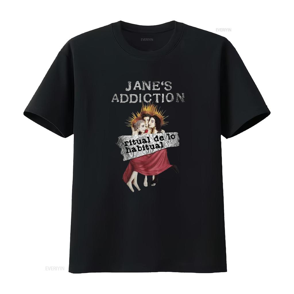 Janes Addiction Ritual De Lo Habitual Black Mens Licensed Rock Band T Shirt Vintage Washed Graphic Streetwear Unisex