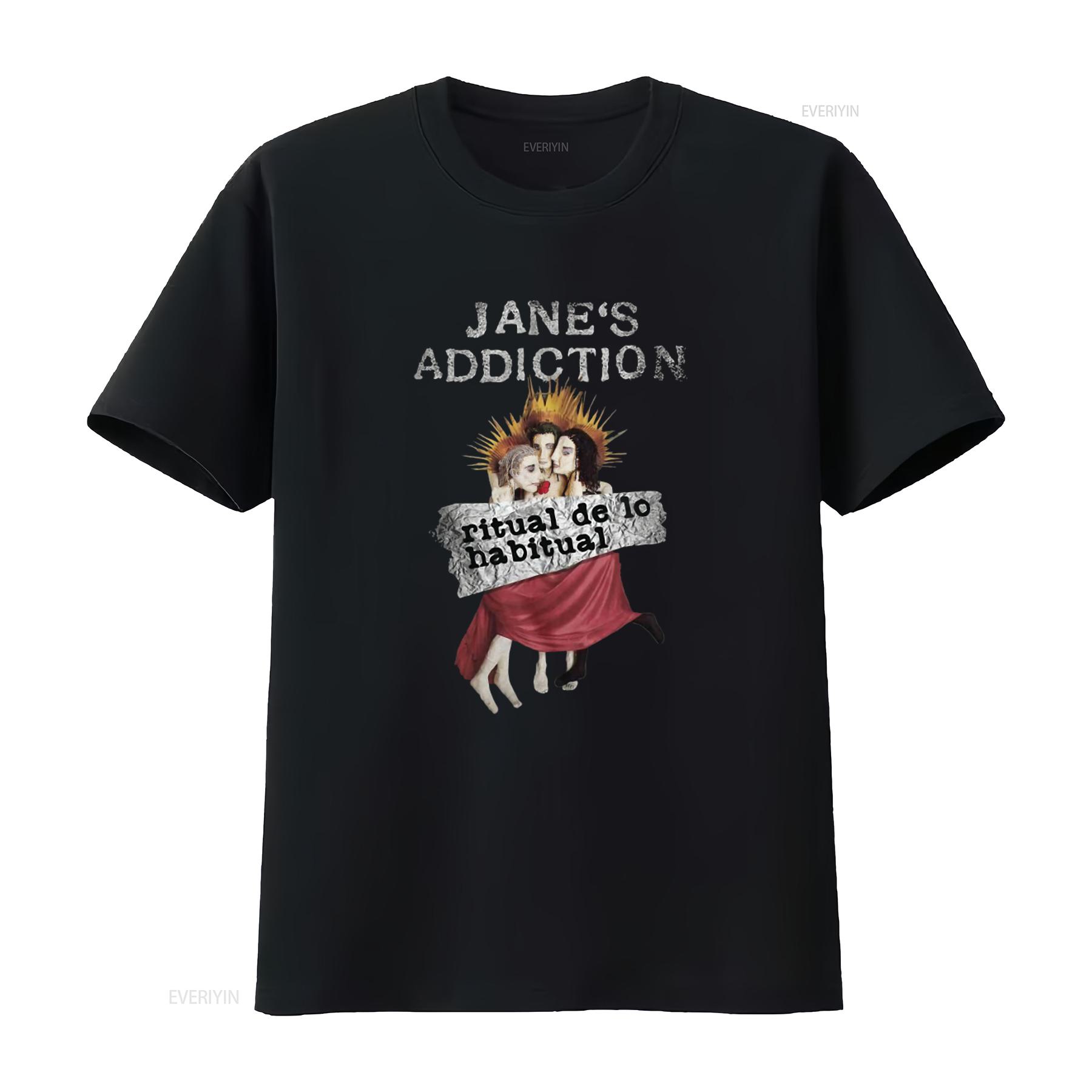 

Janes Addiction Ritual De Lo Habitual Black Mens Licensed Rock Band T Shirt vintage Washed graphic streetwear Unisex 4XL
