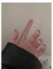Beixi S925 Sterling Silver Crossed Lines Open Ring - Trendy Stackable Index Finger Ring for Women