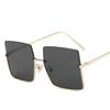 Brand Designer Square Sunglasses Woman Fshion Luxury Oversized Sun Glasses Female Vintage Retro Big Frame Metal