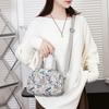 Women's Printed Shoulder Bag Water-Repellent Nylon Handbag