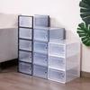 Foldable Multi-color Transparent Dustproof Flip-top Shoe Storage Box for Basketball Shoes