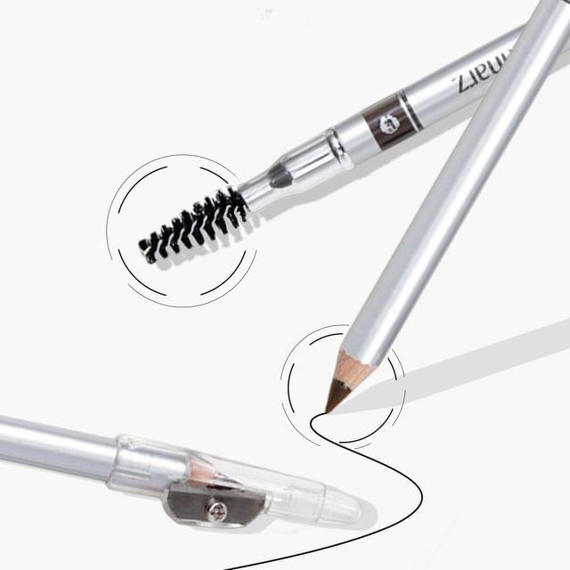 

Eunarz - Dual-Ended Wooden Sketch Eyebrow Pencil - 2 Colors A04# Black - 1.6g
