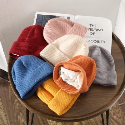 Warm Knitted Hat Beanie Hat Unisex Warm Winter Cuffed Skull Cap for Outdoor Casual Cold Weather Caps