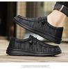 Mocassini da Uomo in Tela Extra Large - Slip-on Casual per Tendenze Transfrontaliere.