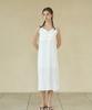 WIOE Roman Silky Sleeveless Dress_White