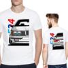 Letní pánské Retro tričko Legends Automotive Love BW Auto E24 E30 Tisk zepředu i zezadu Harajuku