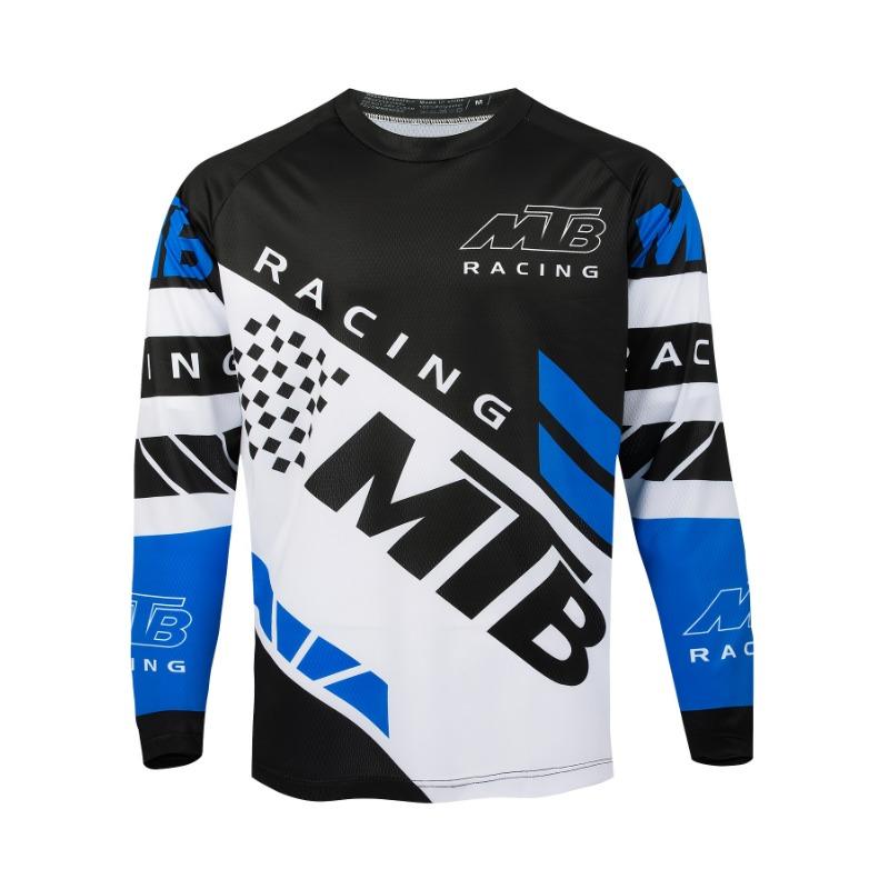 Maglie Downhill da Uomo Manica Lunga Mountain Bike MTB Camicie Offroad DH Maglia da Motociclista Motocross Abbigliamento Sportivo BMX