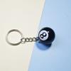 Black No.8 Billiard Keychain Mini Ball Pendant Key Ring Resin Keyring Bar Table Decoration Jewelry Game Souvenir Gift