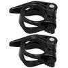 2Pcs 34.9MM Mountain Road Bike Quick Release Seat Post Clamp Tube Clip Accessory