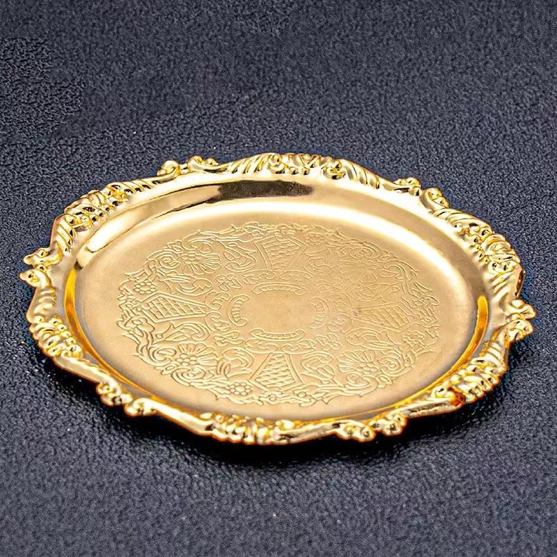 Kollektion 6-teiliges Untersetzer-Set Kreative Getränkeuntersetzer mit dekorativem Ständer Rutschfeste Metall-Tassenunterlagen Tischplatten-Display mit Halter