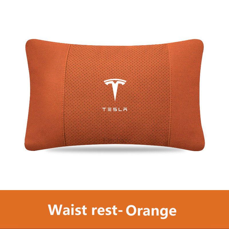 Tesla Model 3 Model Y Model S Model X Samochód Zamszowy Zagłówek Podpórka pod Szyję Siedzenie Miękka Poduszka na Szyję Samochodowy Tesla Akcesoria Samochodowe