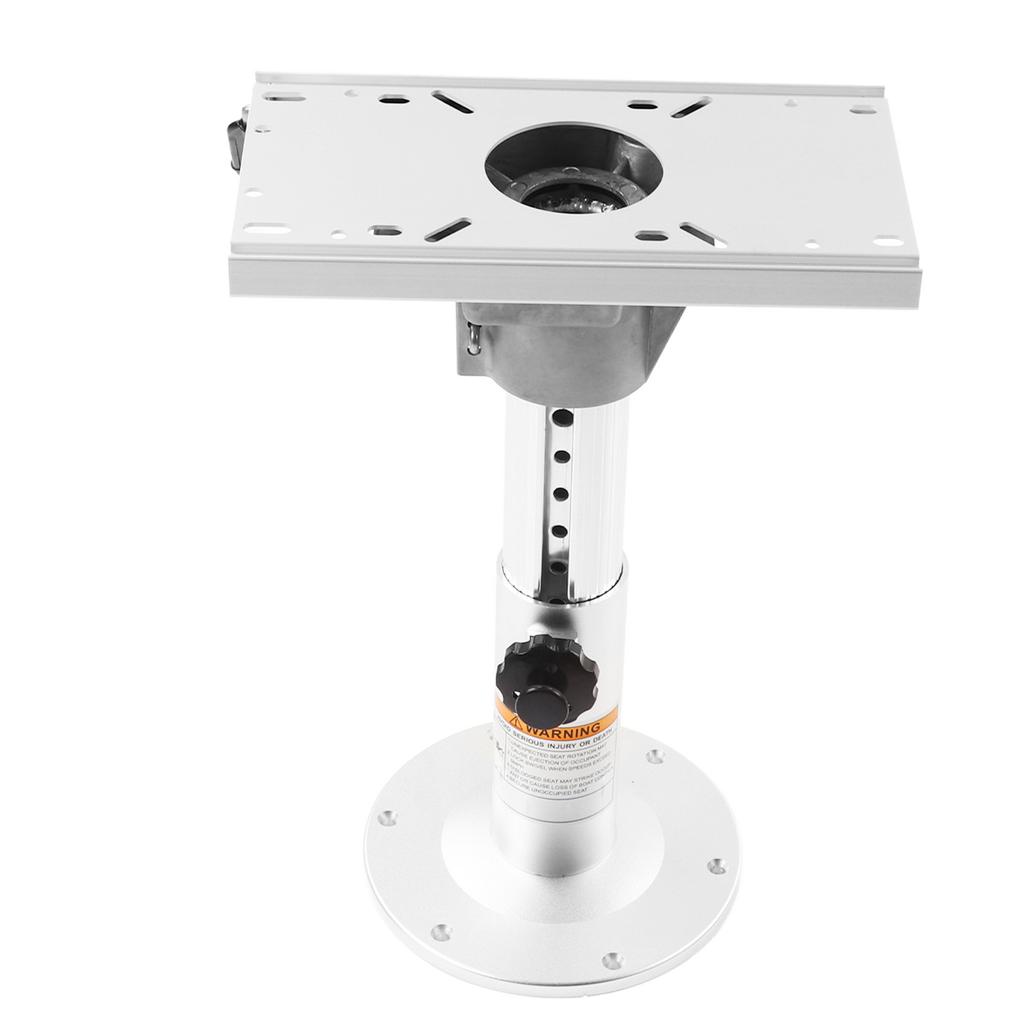 Marine Adjustable Seat Pedestal Manual 330‑480mm Height 225mm Base for RVs Yachts Boats