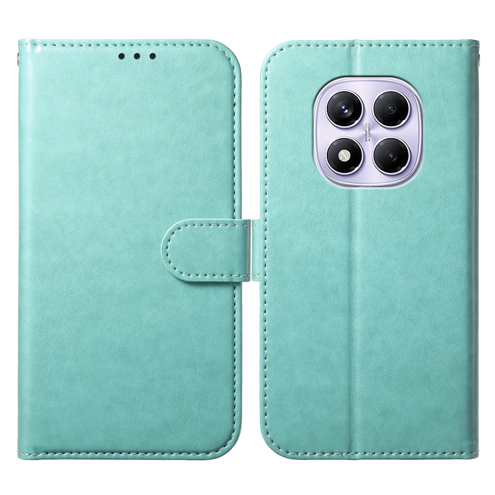 

Wallet Phone Case for Xiaomi Redmi Note 14 Pro 5G/Poco X7 5G Stand PU Leather Folio Flip Cover with 8 Card Slot Green