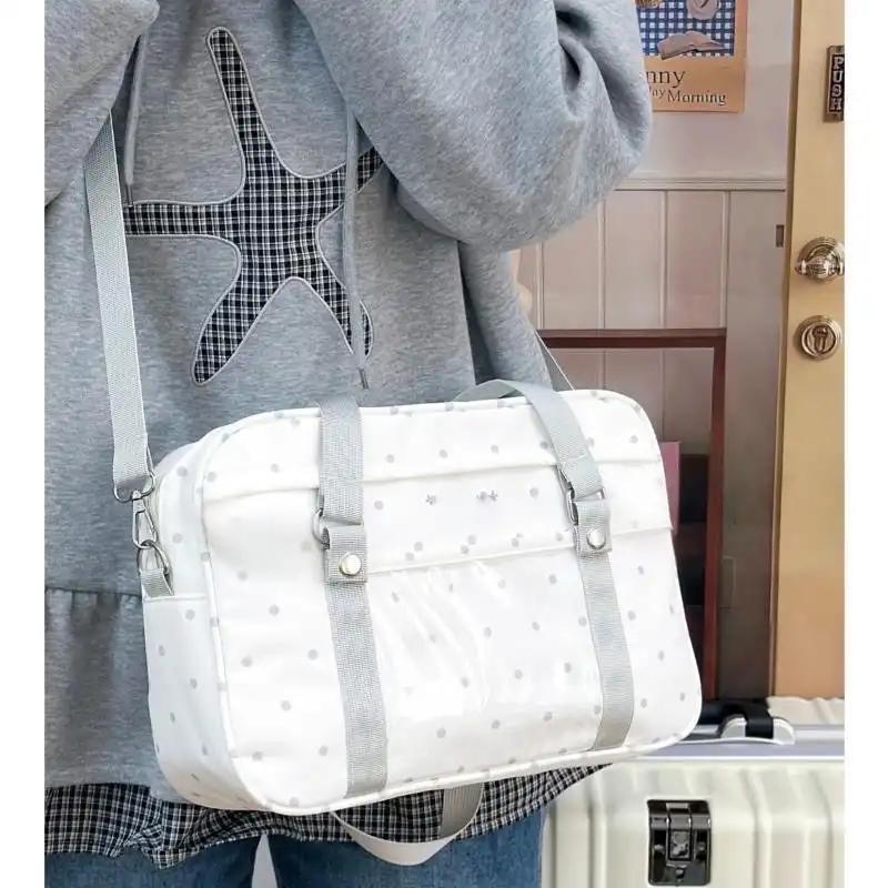 Harajuku Polka Dot Cute Sweet Ita Bag Y2K Comic Exhibition Shoulder Bag Women'S Daily Commuting Casual Portable Crossbody Bag