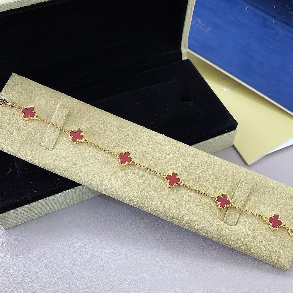 Four-leaf Clover Mini Six-flower Bracelet Classy Luxury Women's Bracelet