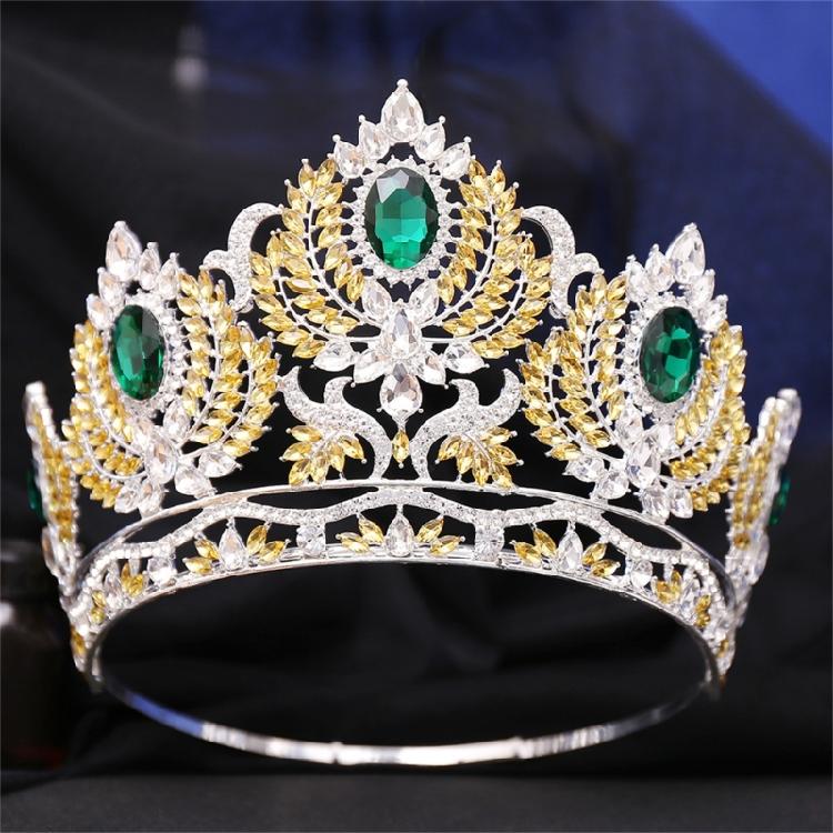 Peigne Couronne Élégant en Cristal pour Femmes Princesse Élégant Couronnes en Cristal Efficaces Diadèmes avec Pierre Colorée et Peigne