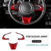 for Suzuki Jimny JB64 JB74 2018 2019 2020 2021 2022 2023 2024 2025 Car Steering wheel Panel Frame Protector Interior Sticker.