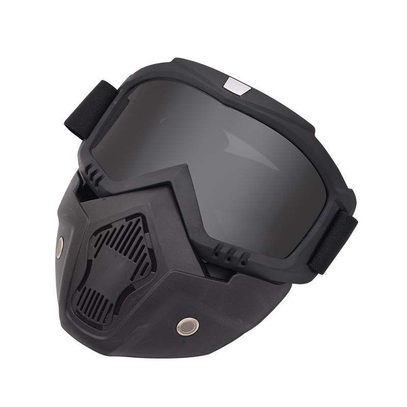 Manufacturer  New Full Face Shield Motocross Mask Windproof Outdoor Sport Goggles Trendy Motorcycle Glasses Mask