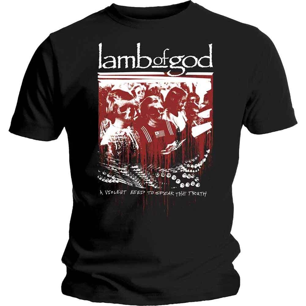 Official Lamb of God Enough is Enough T-Shirt Black S