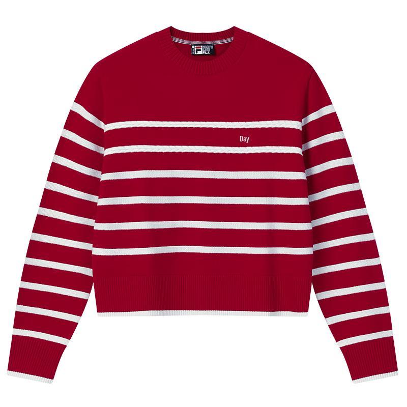 FILA Women s Striped Crew Neck Sweater L 15600₽