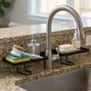 Water Drainage Bathroom Storage Rack Carbon Steel Sink Drying Rack Cosmetics Organizer  Bathroom