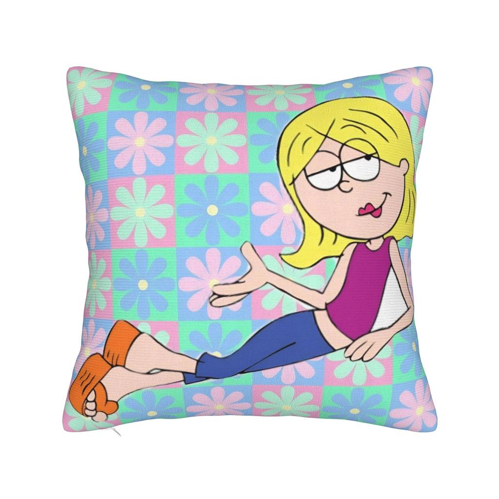 Lizzies Cartoon McGuires Square Pillow Case Cushion Cover Custom Zippered Decorative Pillowcase for Car 45x45cm