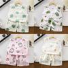 Baby Cartoon Sleeveless Vest And Shorts Summer Set For Toddler Boys And Girls