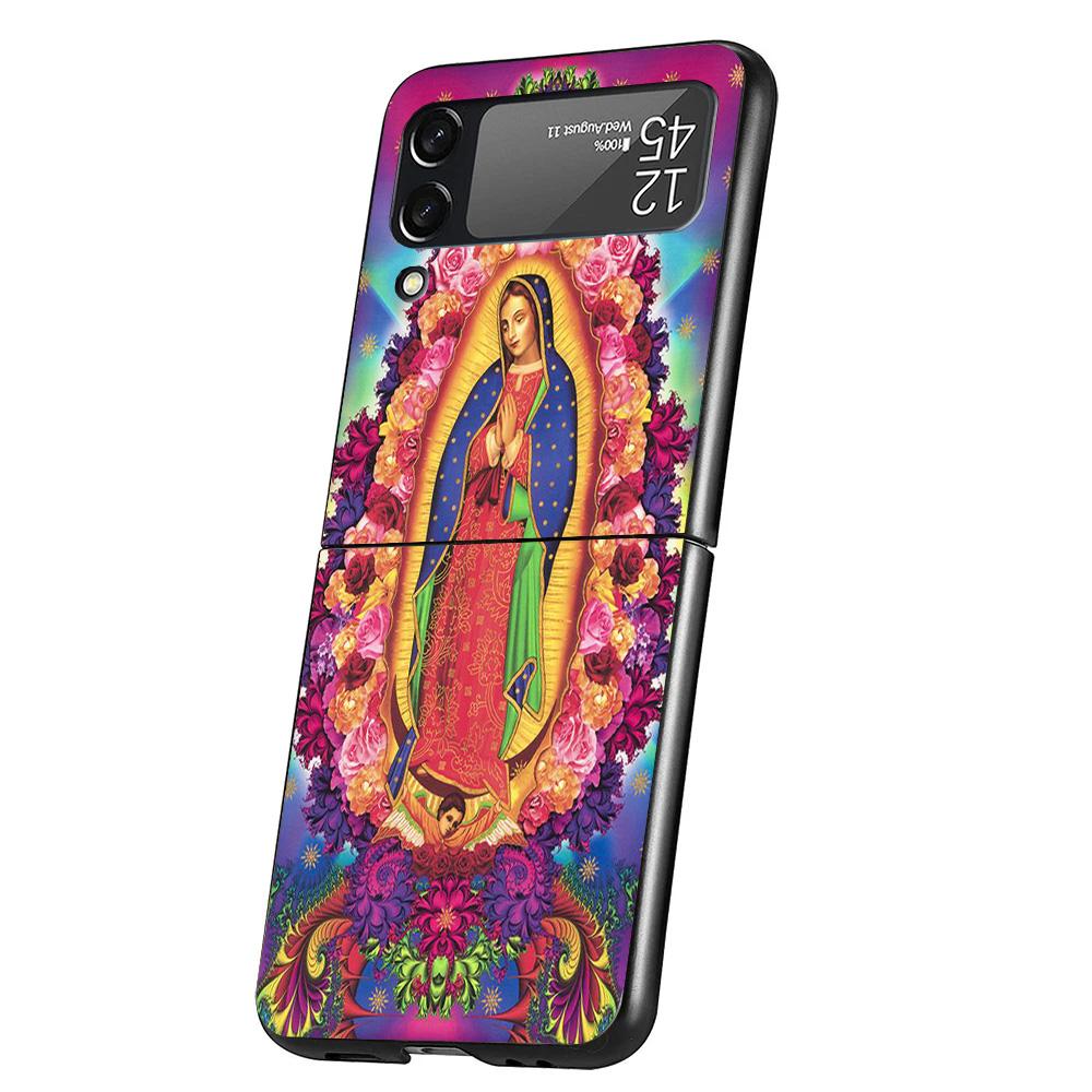 

Virgin De Guadalupe Virgen Mary Phone Case For Samsung Galaxy Z Flip 7 6 5 4 3 5G Cover ZFlip7 ZFlip6 ZFlip4 ZFlip5 ZFlip3 Coque Samsung Z Flip 4