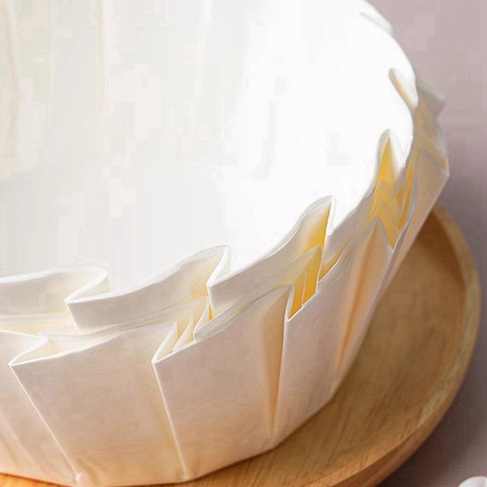 50 kusů Vložky do dortových forem Nepřilnavý & Olejivzdorný & Vodotěsný Pečicí papír