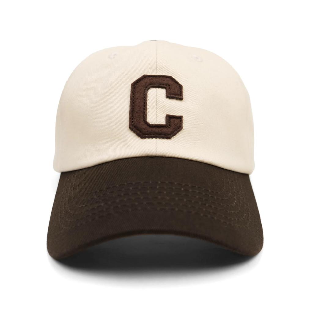 C Logo Baseball Street American Sporty Free [NAMEOF] Cap, Casual, Two-Tone, Korean, Work, Casual, Simple, Unisex, Men's, Women's, Basic, (JP,