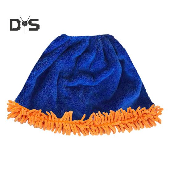 

Чехол для метлы Coral Velvet Быстросохнущий Высокое водопоглощение Эластичная застежка Защелкивающаяся салфетка для уборки мусора синий